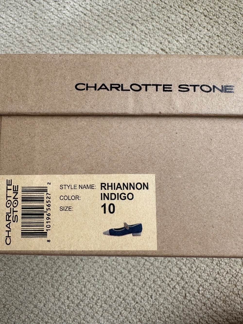 Charlotte Stone Rhiannon Mary Janes in Indigo Size 10 NWT - Picture 5 of 6